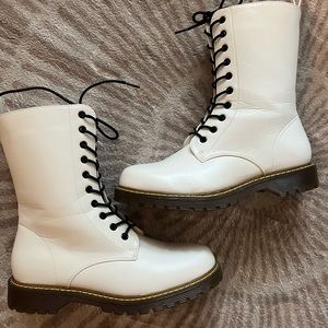 Henry Ferrera White Boots
